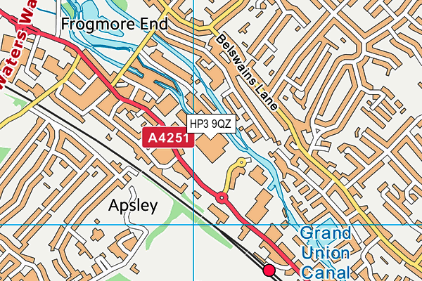 HP3 9QZ map - OS VectorMap District (Ordnance Survey) HP3 9QZ map - OS VectorMap District (Ordnance Survey)