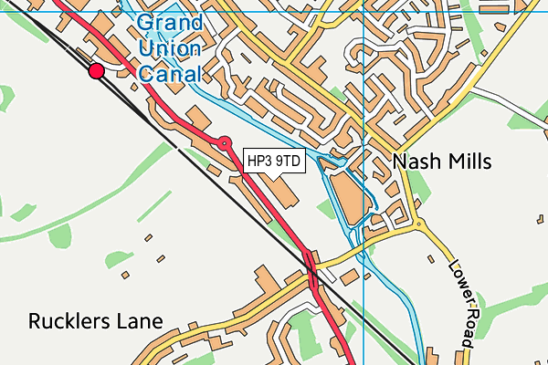 HP3 9TD map - OS VectorMap District (Ordnance Survey)