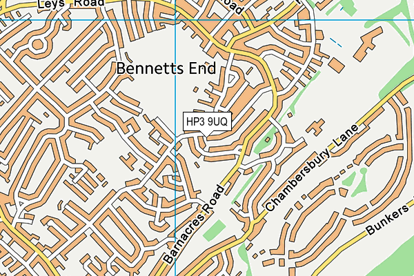 HP3 9UQ map - OS VectorMap District (Ordnance Survey) HP3 9UQ map - OS VectorMap District (Ordnance Survey)