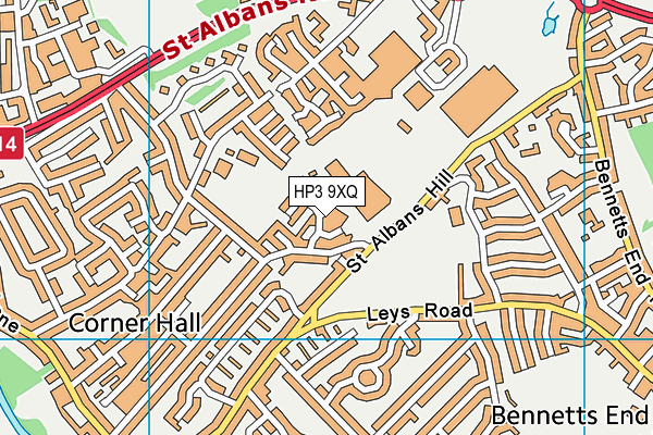 HP3 9XQ map - OS VectorMap District (Ordnance Survey) HP3 9XQ map - OS VectorMap District (Ordnance Survey)