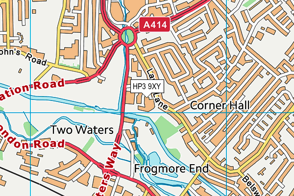 HP3 9XY map - OS VectorMap District (Ordnance Survey)