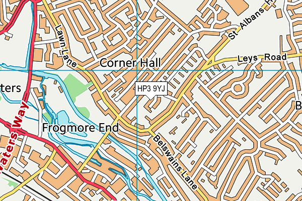 HP3 9YJ map - OS VectorMap District (Ordnance Survey) HP3 9YJ map - OS VectorMap District (Ordnance Survey)