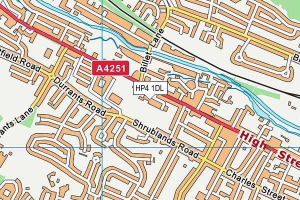 HP4 1DL map - OS VectorMap District (Ordnance Survey) HP4 1DL map - OS VectorMap District (Ordnance Survey)