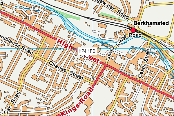 HP4 1FD map - OS VectorMap District (Ordnance Survey)