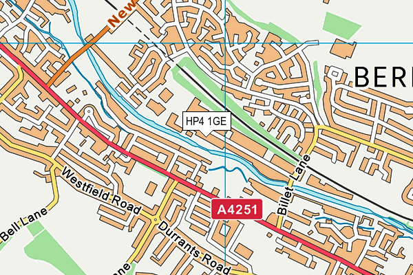 HP4 1GE map - OS VectorMap District (Ordnance Survey) HP4 1GE map - OS VectorMap District (Ordnance Survey)