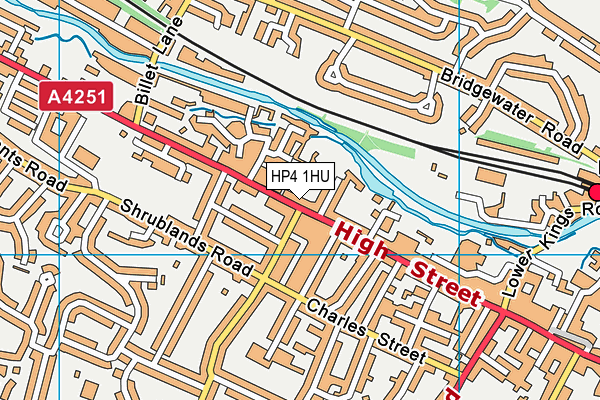 HP4 1HU map - OS VectorMap District (Ordnance Survey)