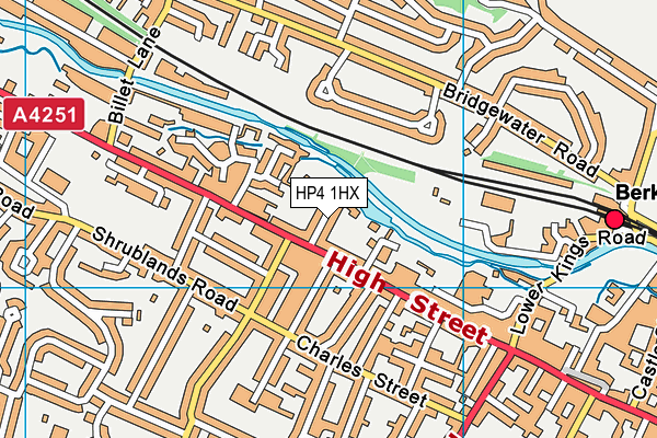 HP4 1HX map - OS VectorMap District (Ordnance Survey)