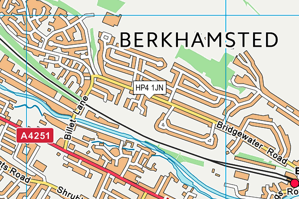 HP4 1JN map - OS VectorMap District (Ordnance Survey) HP4 1JN map - OS VectorMap District (Ordnance Survey)