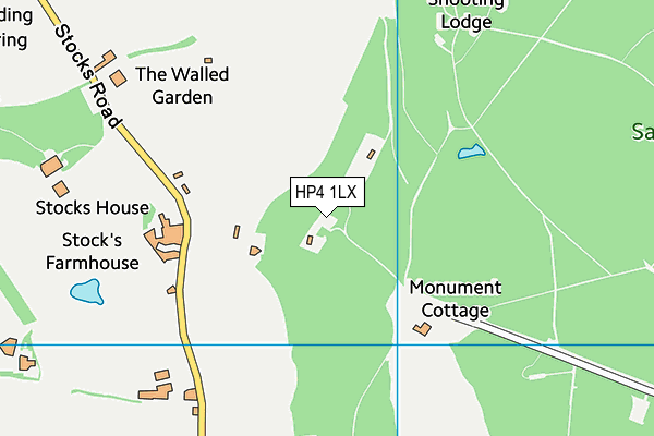 HP4 1LX map - OS VectorMap District (Ordnance Survey) HP4 1LX map - OS VectorMap District (Ordnance Survey)