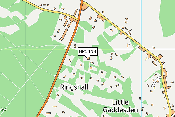 HP4 1NB map - OS VectorMap District (Ordnance Survey)