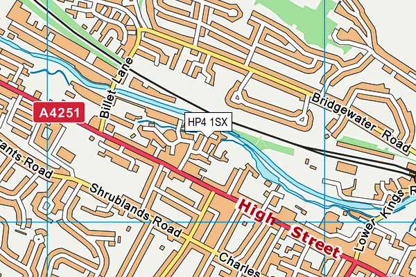 HP4 1SX map - OS VectorMap District (Ordnance Survey)
