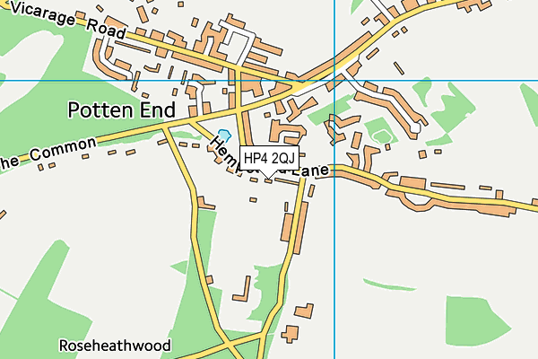 HP4 2QJ map - OS VectorMap District (Ordnance Survey) HP4 2QJ map - OS VectorMap District (Ordnance Survey)