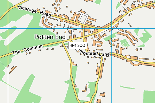 HP4 2QQ map - OS VectorMap District (Ordnance Survey) HP4 2QQ map - OS VectorMap District (Ordnance Survey)
