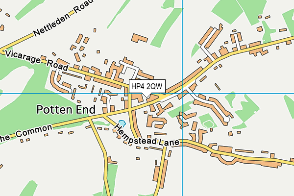 HP4 2QW map - OS VectorMap District (Ordnance Survey) HP4 2QW map - OS VectorMap District (Ordnance Survey)