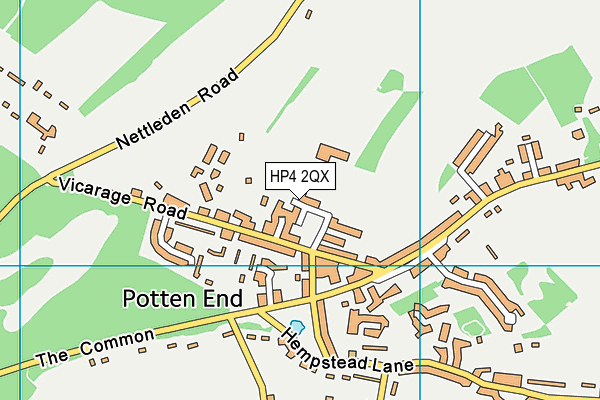 HP4 2QX map - OS VectorMap District (Ordnance Survey) HP4 2QX map - OS VectorMap District (Ordnance Survey)