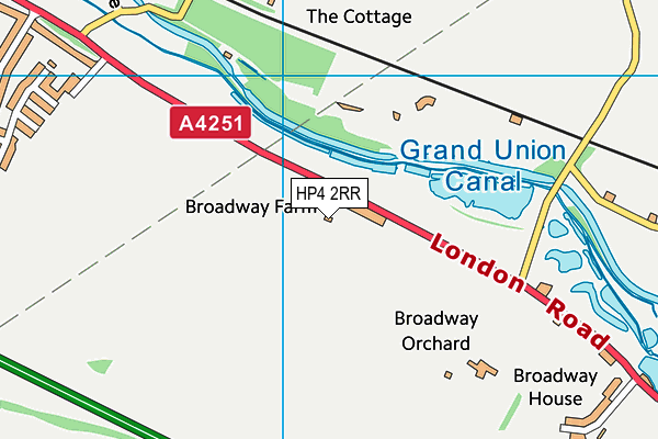 HP4 2RR map - OS VectorMap District (Ordnance Survey)