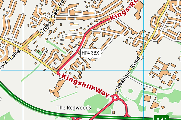 HP4 3BX map - OS VectorMap District (Ordnance Survey) HP4 3BX map - OS VectorMap District (Ordnance Survey)