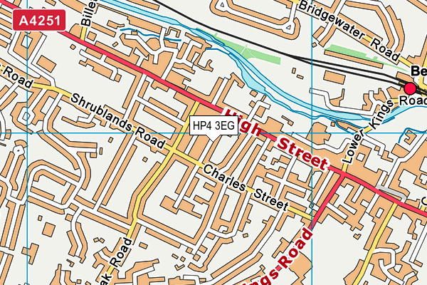 HP4 3EG map - OS VectorMap District (Ordnance Survey)