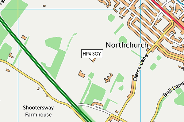 HP4 3GY map - OS VectorMap District (Ordnance Survey) HP4 3GY map - OS VectorMap District (Ordnance Survey)