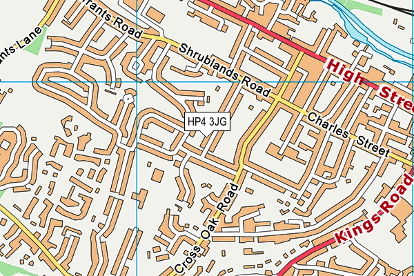 HP4 3JG map - OS VectorMap District (Ordnance Survey) HP4 3JG map - OS VectorMap District (Ordnance Survey)