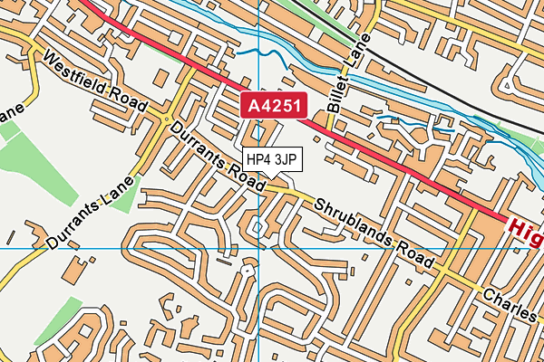 HP4 3JP map - OS VectorMap District (Ordnance Survey) HP4 3JP map - OS VectorMap District (Ordnance Survey)