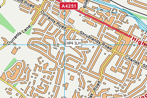 HP4 3LH map - OS VectorMap District (Ordnance Survey) HP4 3LH map - OS VectorMap District (Ordnance Survey)