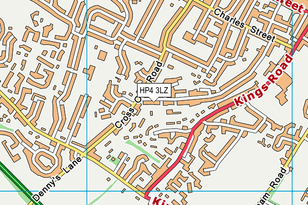 HP4 3LZ map - OS VectorMap District (Ordnance Survey) HP4 3LZ map - OS VectorMap District (Ordnance Survey)