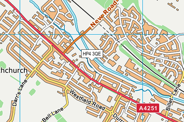 HP4 3QE map - OS VectorMap District (Ordnance Survey) HP4 3QE map - OS VectorMap District (Ordnance Survey)