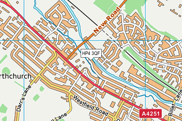 HP4 3QF map - OS VectorMap District (Ordnance Survey) HP4 3QF map - OS VectorMap District (Ordnance Survey)
