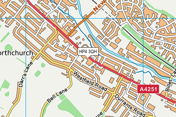 HP4 3QH map - OS VectorMap District (Ordnance Survey) HP4 3QH map - OS VectorMap District (Ordnance Survey)