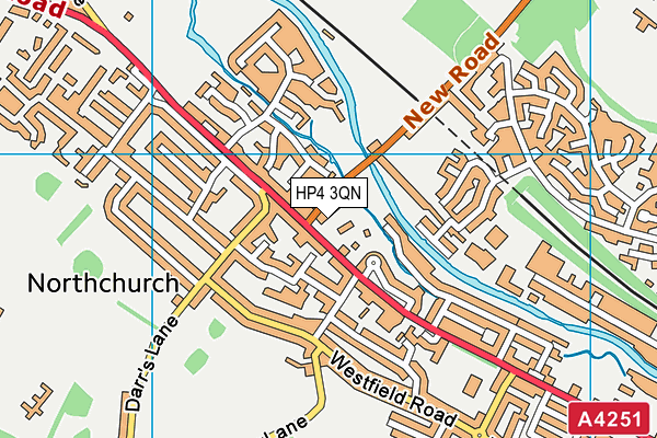 HP4 3QN map - OS VectorMap District (Ordnance Survey) HP4 3QN map - OS VectorMap District (Ordnance Survey)