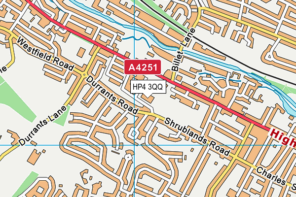 HP4 3QQ map - OS VectorMap District (Ordnance Survey) HP4 3QQ map - OS VectorMap District (Ordnance Survey)