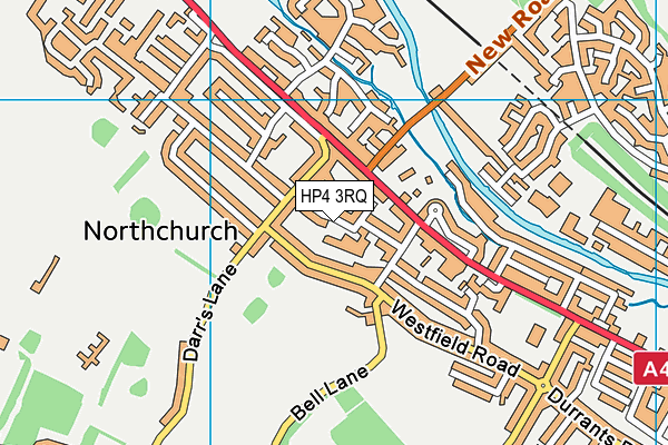 HP4 3RQ map - OS VectorMap District (Ordnance Survey) HP4 3RQ map - OS VectorMap District (Ordnance Survey)