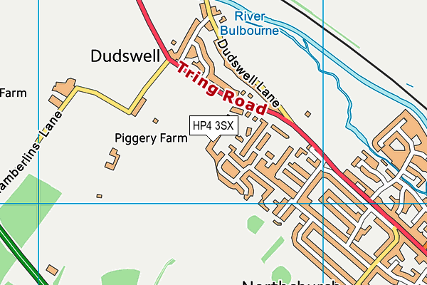 HP4 3SX map - OS VectorMap District (Ordnance Survey) HP4 3SX map - OS VectorMap District (Ordnance Survey)