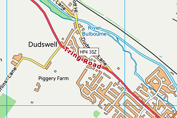 HP4 3SZ map - OS VectorMap District (Ordnance Survey) HP4 3SZ map - OS VectorMap District (Ordnance Survey)