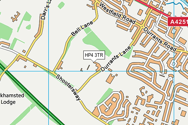 HP4 3TR map - OS VectorMap District (Ordnance Survey) HP4 3TR map - OS VectorMap District (Ordnance Survey)
