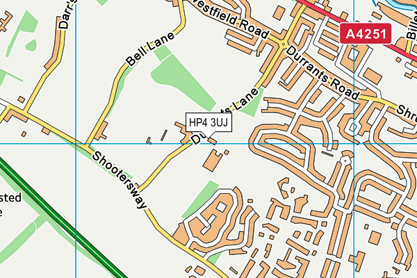HP4 3UJ map - OS VectorMap District (Ordnance Survey) HP4 3UJ map - OS VectorMap District (Ordnance Survey)