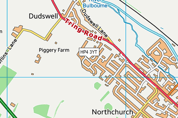 HP4 3YT map - OS VectorMap District (Ordnance Survey)