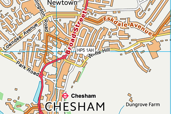 HP5 1AH map - OS VectorMap District (Ordnance Survey) HP5 1AH map - OS VectorMap District (Ordnance Survey)