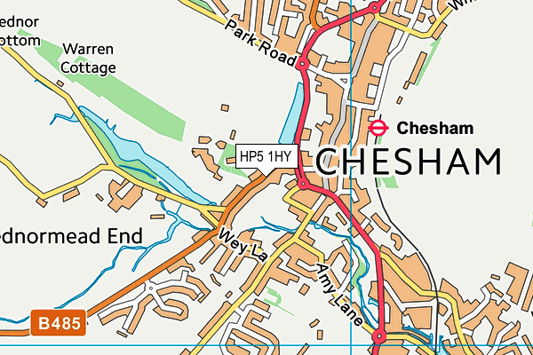 HP5 1HY map - OS VectorMap District (Ordnance Survey) HP5 1HY map - OS VectorMap District (Ordnance Survey)
