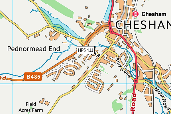 HP5 1JJ map - OS VectorMap District (Ordnance Survey)