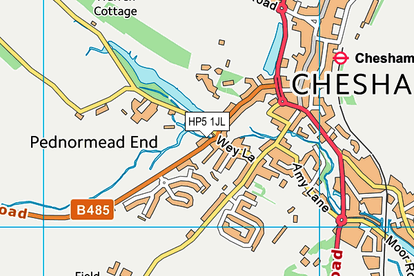 HP5 1JL map - OS VectorMap District (Ordnance Survey) HP5 1JL map - OS VectorMap District (Ordnance Survey)