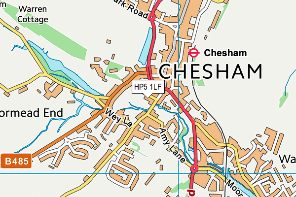 HP5 1LF map - OS VectorMap District (Ordnance Survey) HP5 1LF map - OS VectorMap District (Ordnance Survey)