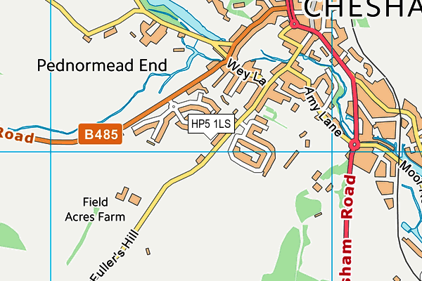 HP5 1LS map - OS VectorMap District (Ordnance Survey) HP5 1LS map - OS VectorMap District (Ordnance Survey)
