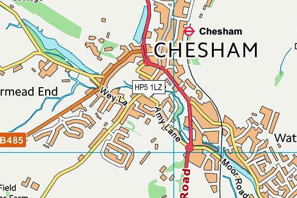 HP5 1LZ map - OS VectorMap District (Ordnance Survey) HP5 1LZ map - OS VectorMap District (Ordnance Survey)