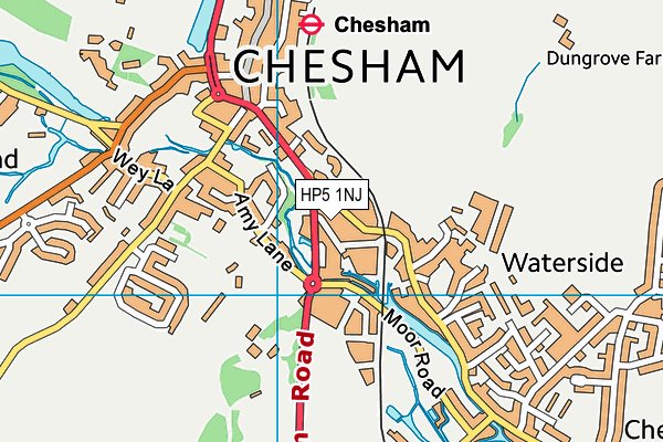 HP5 1NJ map - OS VectorMap District (Ordnance Survey) HP5 1NJ map - OS VectorMap District (Ordnance Survey)