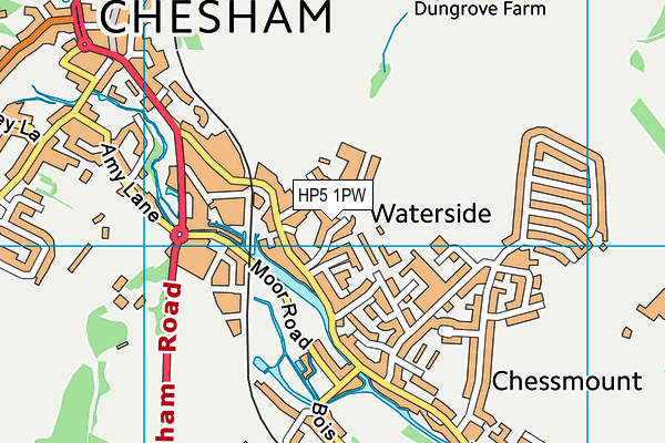 HP5 1PW map - OS VectorMap District (Ordnance Survey) HP5 1PW map - OS VectorMap District (Ordnance Survey)