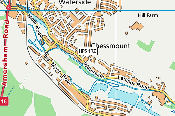 HP5 1RZ map - OS VectorMap District (Ordnance Survey) HP5 1RZ map - OS VectorMap District (Ordnance Survey)