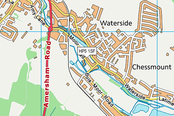 HP5 1SF map - OS VectorMap District (Ordnance Survey) HP5 1SF map - OS VectorMap District (Ordnance Survey)