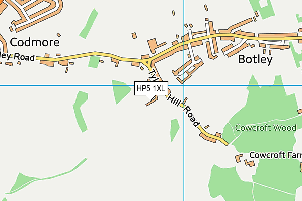 HP5 1XL map - OS VectorMap District (Ordnance Survey) HP5 1XL map - OS VectorMap District (Ordnance Survey)